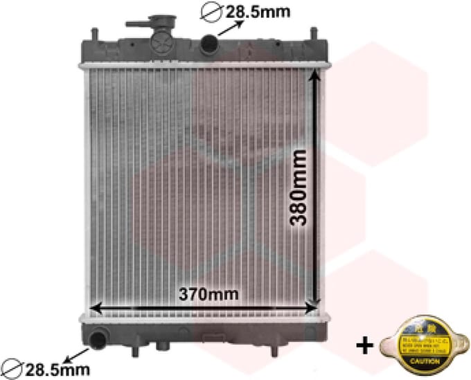 Van Wezel - RADIATOR VOOR NISSAN MICRA 1993-1998 214101F515
