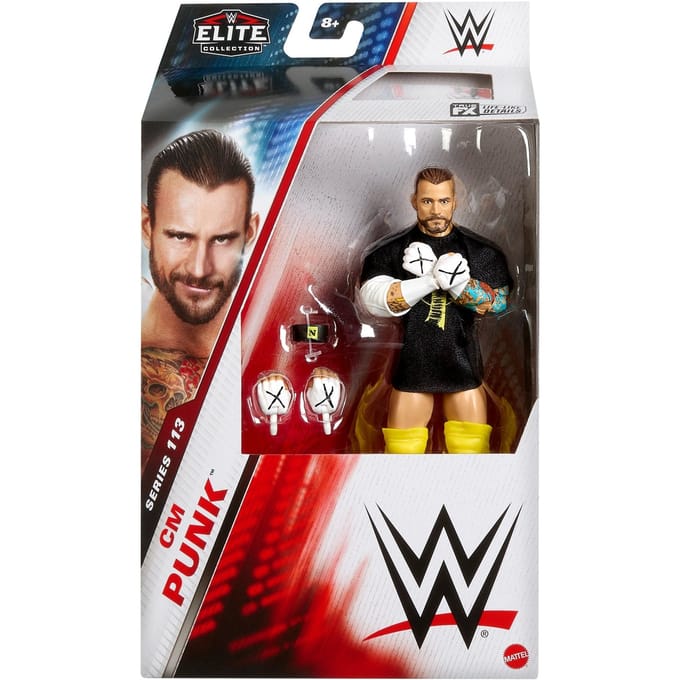 Mattel WWE Elite Collection Action Figure CM Punk 15 cm Action Figuur