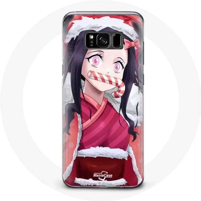 Coque pour Samsung Galaxy S8 Plus Anime Demon Slayer Kamado Nezuko Le jour de Noël 2023