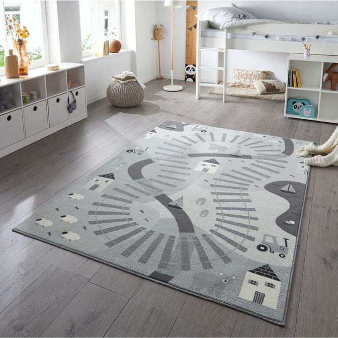 Hanse Home Vloerkleed 120 cm x 170 cm Railtrack Grijs
