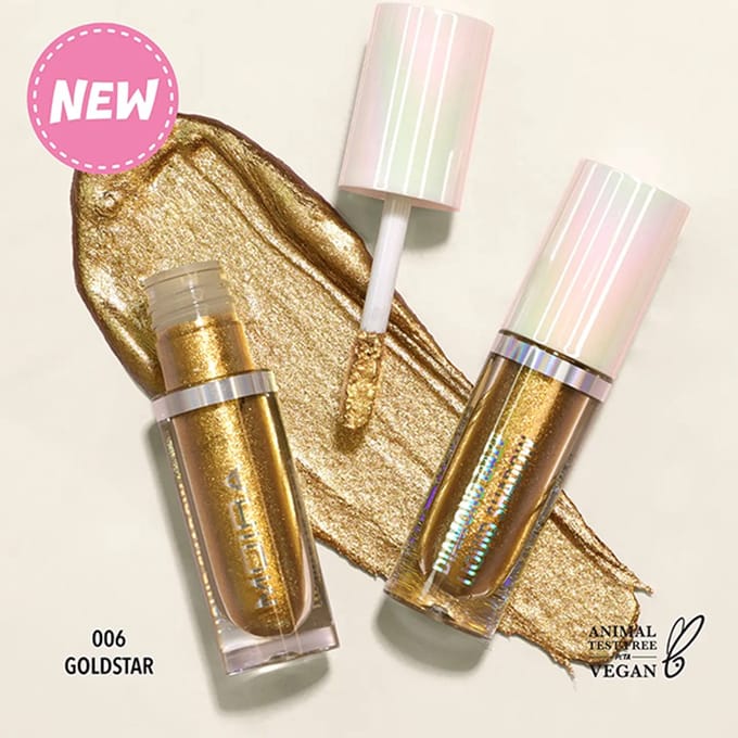 Moira Beauty - Diamond Daze Liquid Shadow - 06 - Goldstar - Oogschaduw - 3 ml