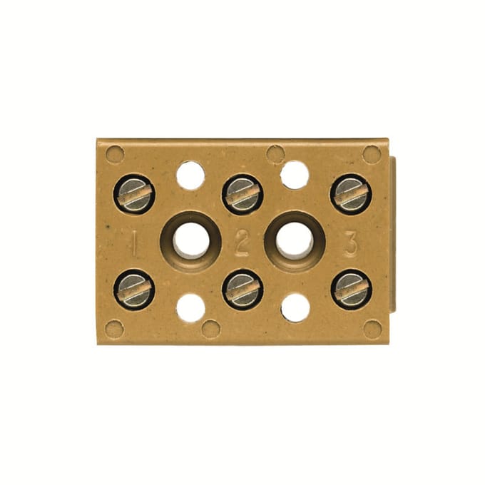 Weidmuller BK3 CRN 3-Poolige Aansluitstrip 4mm² - 0624920000 [2 Stuks]