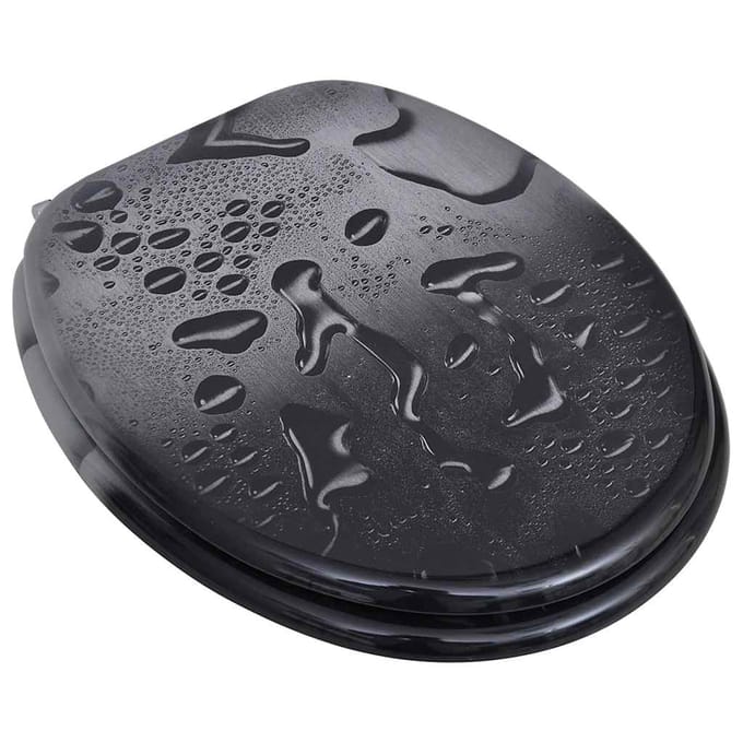 vidaXL - Toiletbrillen - met - deksels - 2 - st - water - MDF