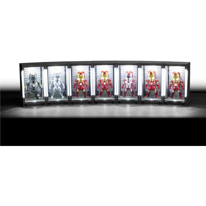 Beast Kingdom Marvel Mini Egg Mini Figures Iron Man Hall of Armor Assortment (6) 8cm