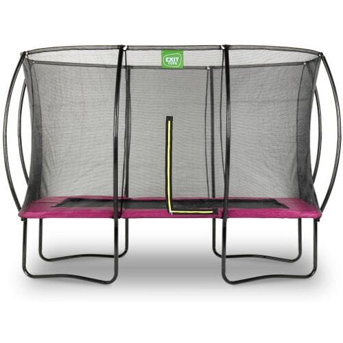 EXIT Silhouette Trampoline 244x366cm - Op Poten - Rechthoekig - Trampoline Buiten - Voor Kinderen - Roze
