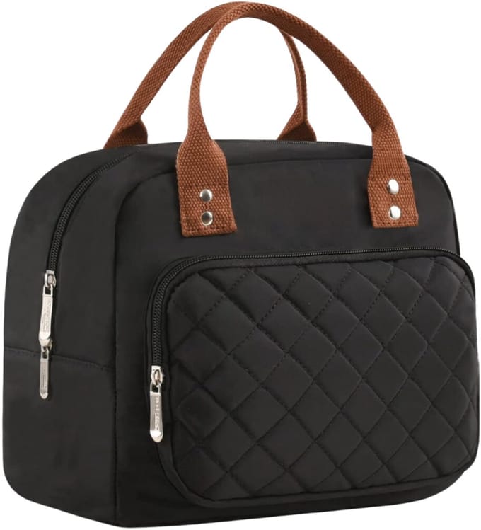 Lunchtas volwassenen-koeltas lunchbox container lunch draagtas- zwart