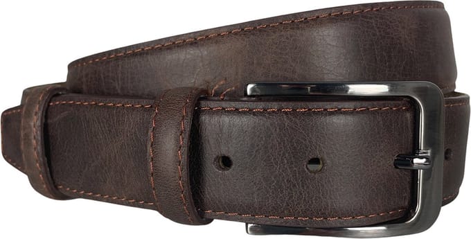 Riem - Bruin - 3.5 cm Breed - Leer - 125 cm (Taille maat tot 105 cm) - Heren Riem - Dames Riem