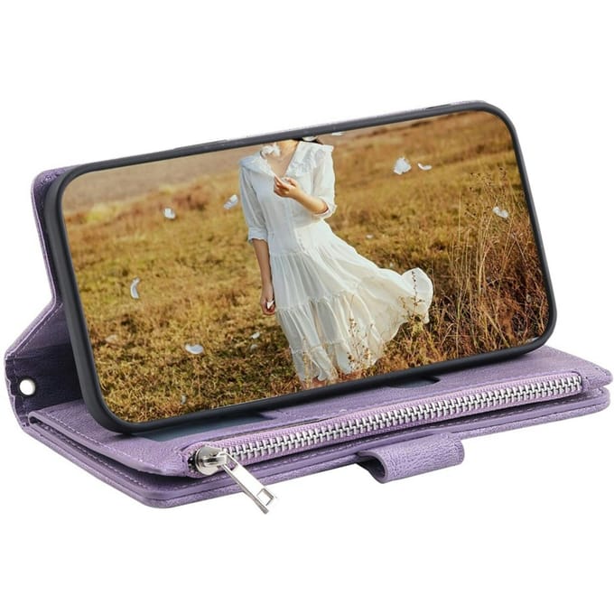 TwoTone Samsung Galaxy S25 Wallet Hoesje Paars