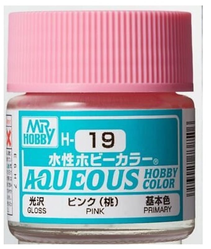 Gunze H-019 - Pink Glanzend - Mr. Hobby Aqueous Modelbouwverf 10ml