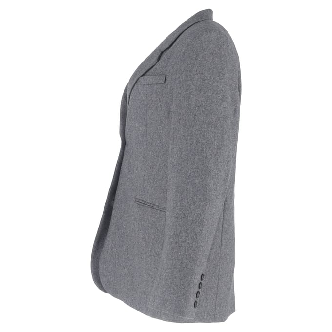 Totême single-breasted blazer in grijze wol