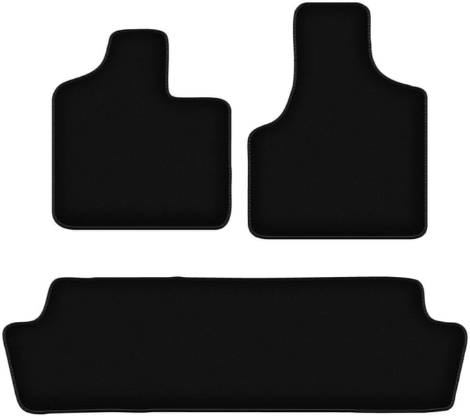 BASIC zwarte veloursmatten voor: Chrysler Voyager IV minivan (2000-2008)