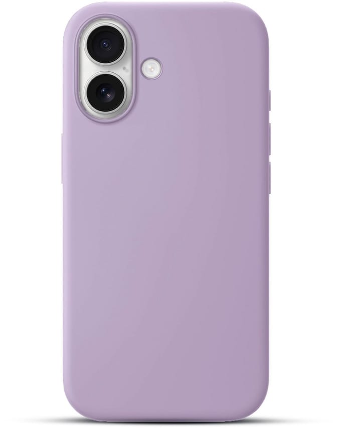 Solidenz Lila Siliconen Case geschikt voor iPhone 16 Plus hoesje compatibel met MagSafe - Lavender