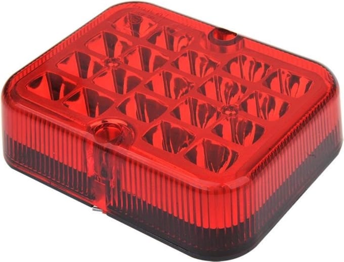 - Achtermistlamp 100x81mm 19LED