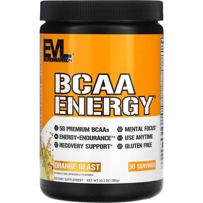 EVLution Nutrition, BCAA ENERGY, Saveur Orange Blast, 10.1 oz (285g)
