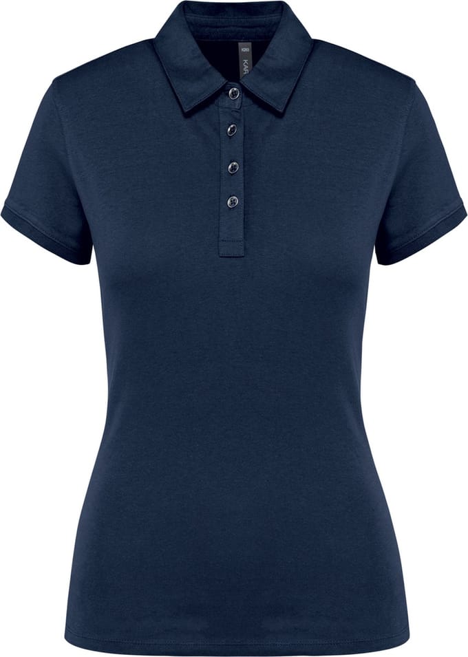 Kariban Damespolo korte mouwen van jersey K263 - Navy - L