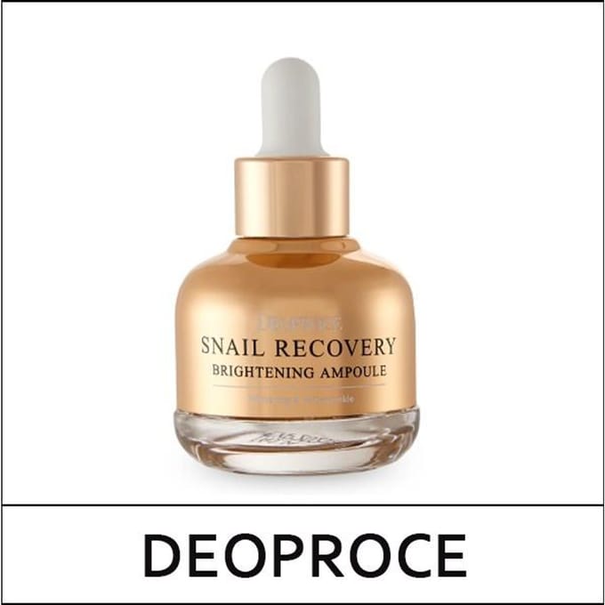 Deoproce Ampoule éclaircissante de récupération d'escargot 30 ml * 1 pièce/2 pièces/4 pièces 1Pc beige