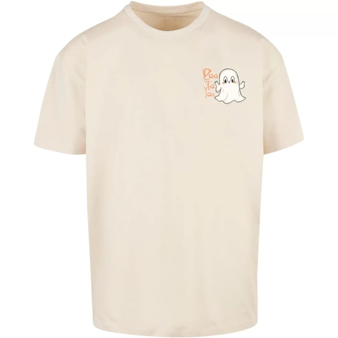 Merchcode - Halloween Boo To You Heren Tshirt - 5XL - Creme