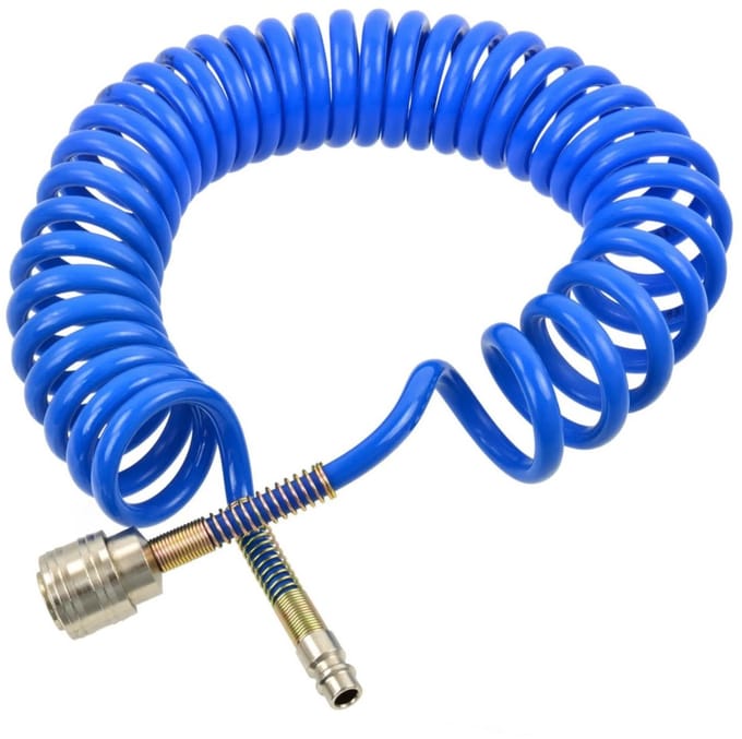 GEKO Luchtslang - PU - 5 m - Europese snelkoppeling - 20 bar werkdruk