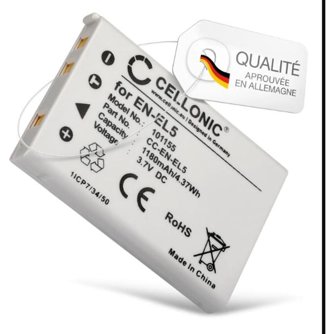 Batterijtype EN-EL5 voor Nikon CoolPix 3700 5900 510 p90 4200 1300mAh