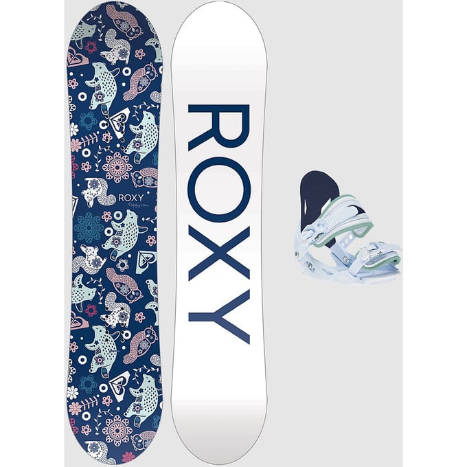 Roxy Poppy Package + Poppy XS 2024 Kids Snowboard Set patroon