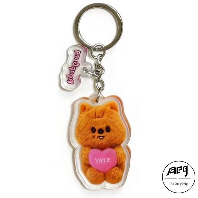 SKZOO × ApopGong Exclusieve Sleutelhanger, voor Stray Kids 8e HAN gray