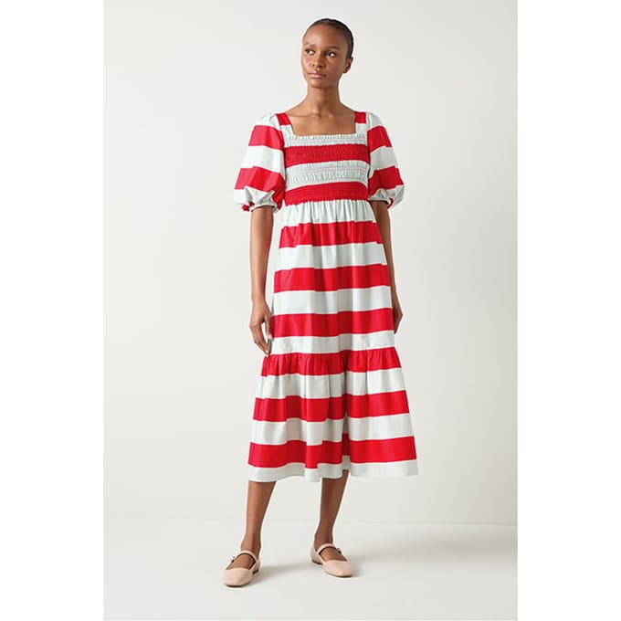 LK Bennett Ruby Bold Midi Dress Multicolor Size: 10 | Midi Dresses Outlet | Dames |