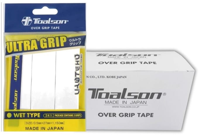 Toalson Ultra Overgrip Wit - Tennis Padel - 3 Stuks (10x3 stuks)