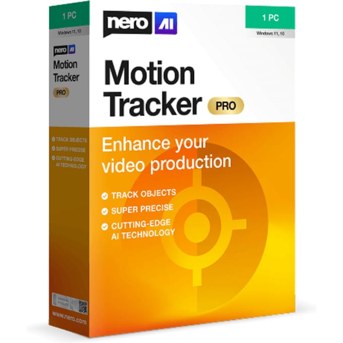 Nero Motion Tracker PRO Levenslang