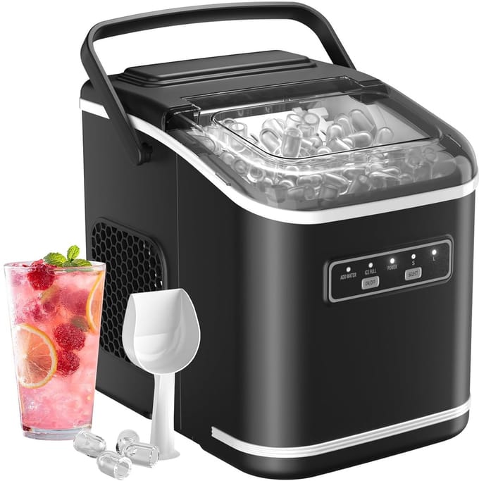 Ijsblokjesmachine - Ijsblokjesmaker - Zelfreiningsfunctie - Compact