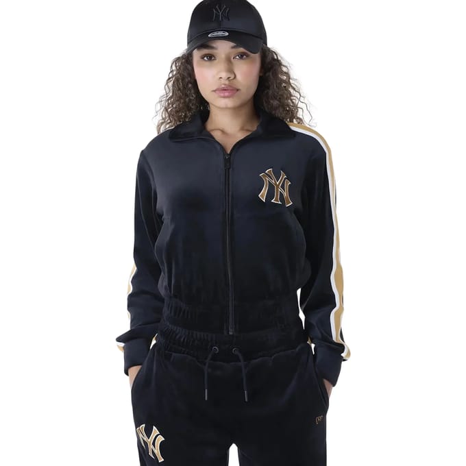 Vrouwelijke fluwelen jas New York Yankees Track
