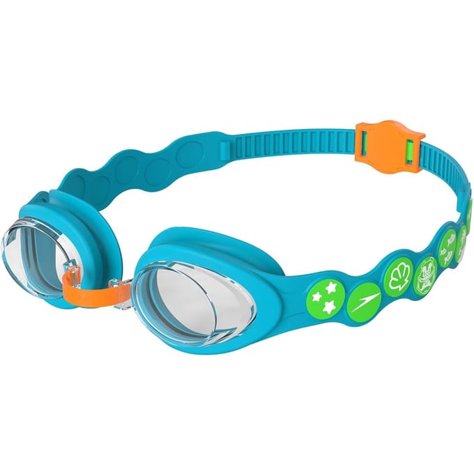 Speedo Baby gevlekte zwembril (Blauw/Groen)