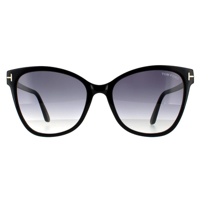 Tom Ford zonnebril ANI FT0844 01B Shiny Black Gray Gradient