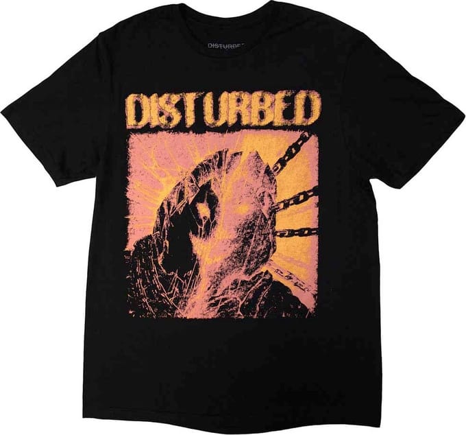 Disturbed - European Tour '23 Split Face Heren T-shirt - S - Zwart