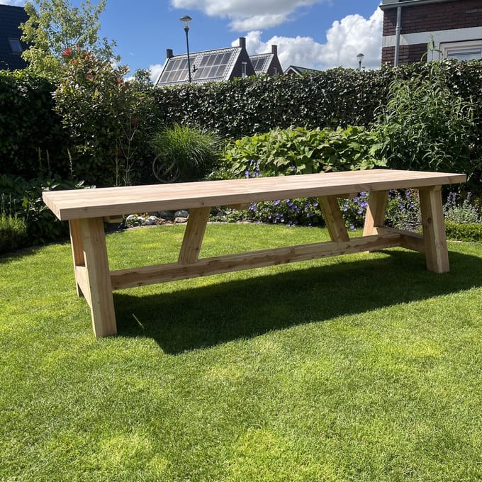 Grote Robuuste Douglas Tuintafel - 200x100 cm