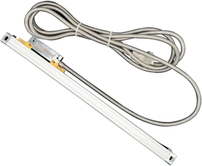 Optische Raspen Liniaal - Lineaire Encoder - Precisie Meten - Stabiele Aluminium Schaal - 420 mm - Zilver