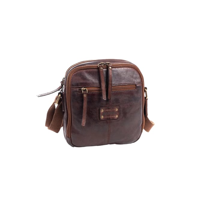 Schoudertas van oud leer Matties Bags