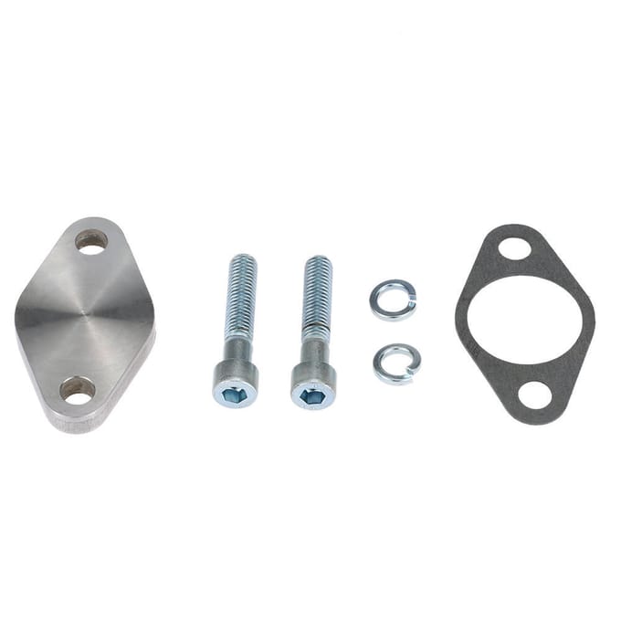 Kit de plaques de bloc d'obturation de vanne EGR de 8mm avec joint pour BMW E53 E65 E66 E38 E39 E46 E90 argenté