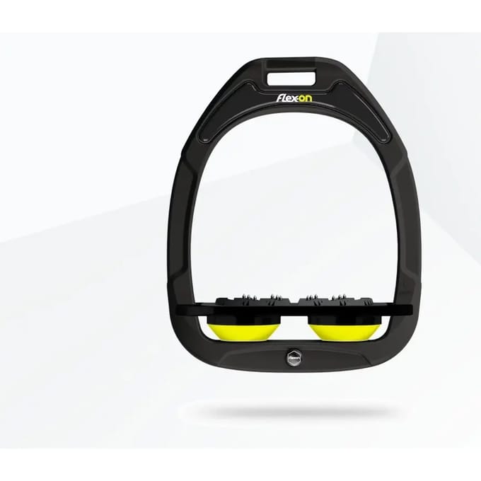 Plat Ultra Grip Groene/Zwarte/Gele Stirrup Flex-On Green Composite