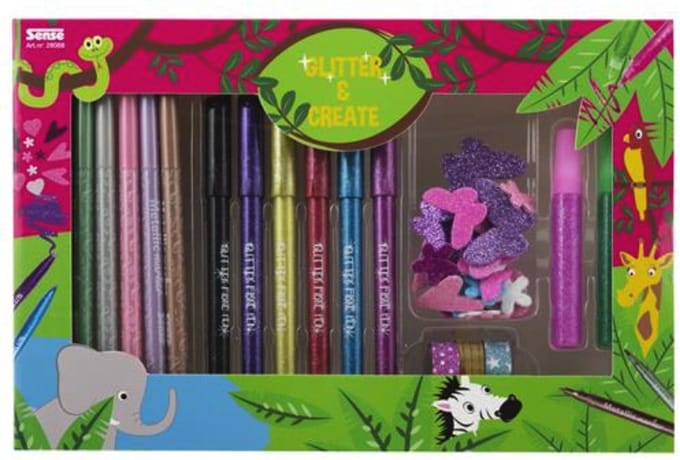 Haza Original Knutselset Glitter & Create Meisjes 12-delig
