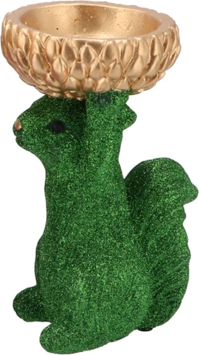 Jingle green Groen squirrel Eekhoorn 18x17x28cm