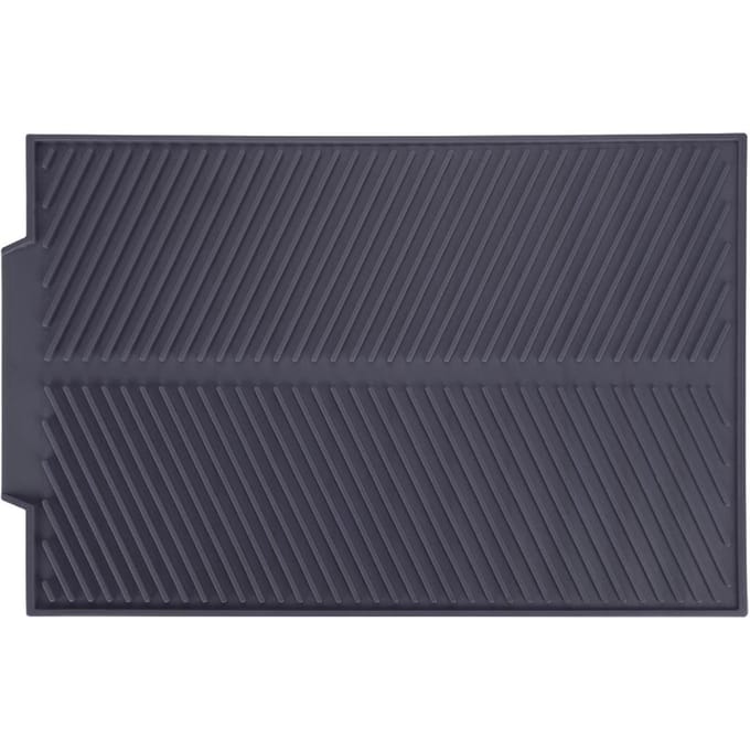Rechthoekige Siliconen Afdruipmat Droogmat voor Afwas Hittebestendige Antislip Bak(Grijs) grijze kleur