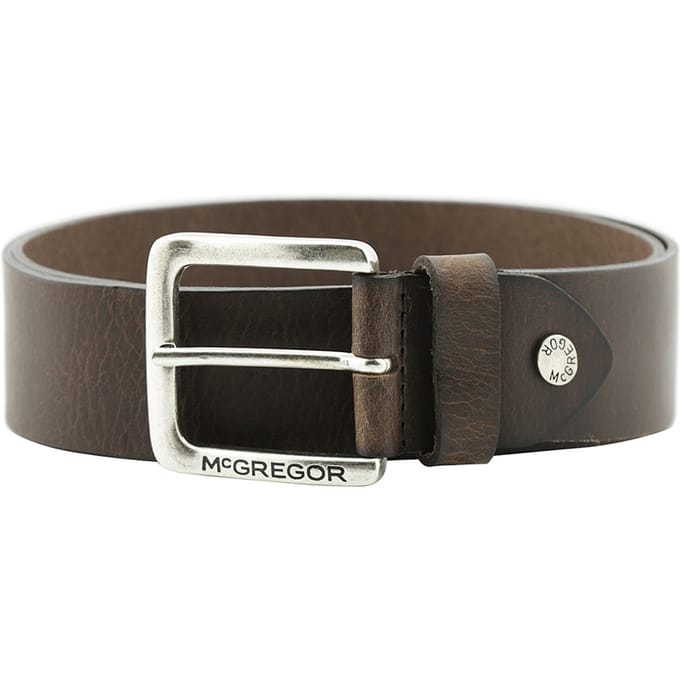 McGregor Leather Belt Dark Brown Taglia: 95 | Cinture Outlet | Uomo | Marrone