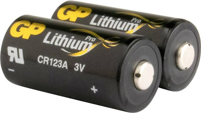 CR123A batterij GP Lithium Pro 3V 2 stuks