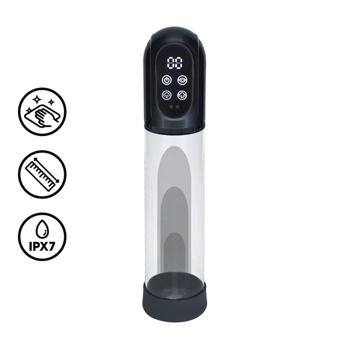 Engage - Automatic Waterproof Penis Pump and Masturbator - Gun Metal