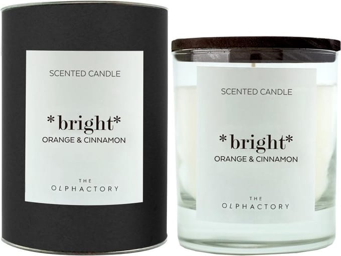 The Olphactory Luxe Geurkaars #bright - sinaasappel kaneel vanille munt