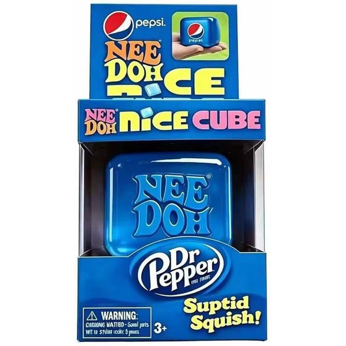 Needoh Nice Cube Sensorische Stressverlichter Fidget Tool voor Angst & Focus Bureau Sensorische Kubus voor Volwassenen & Kinderen