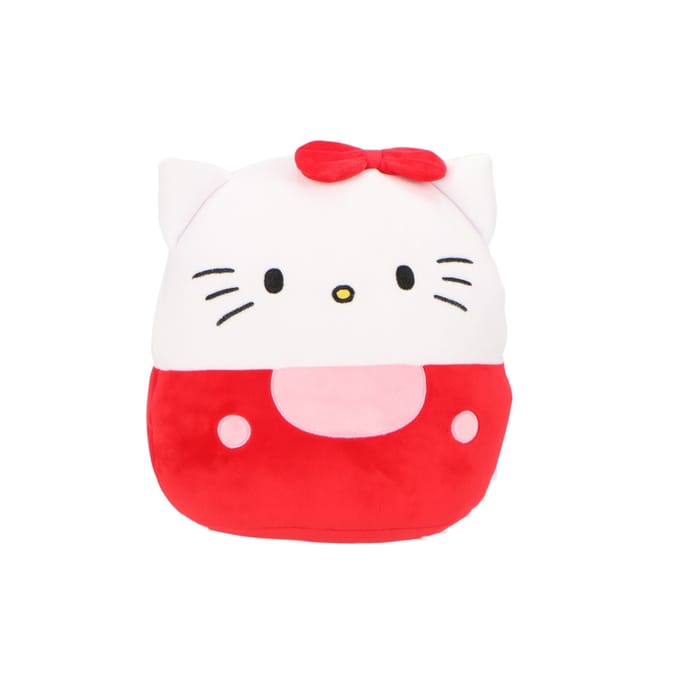Hello Kitty Squishy 22 cm - Knuffel - Zachte stof - Rood