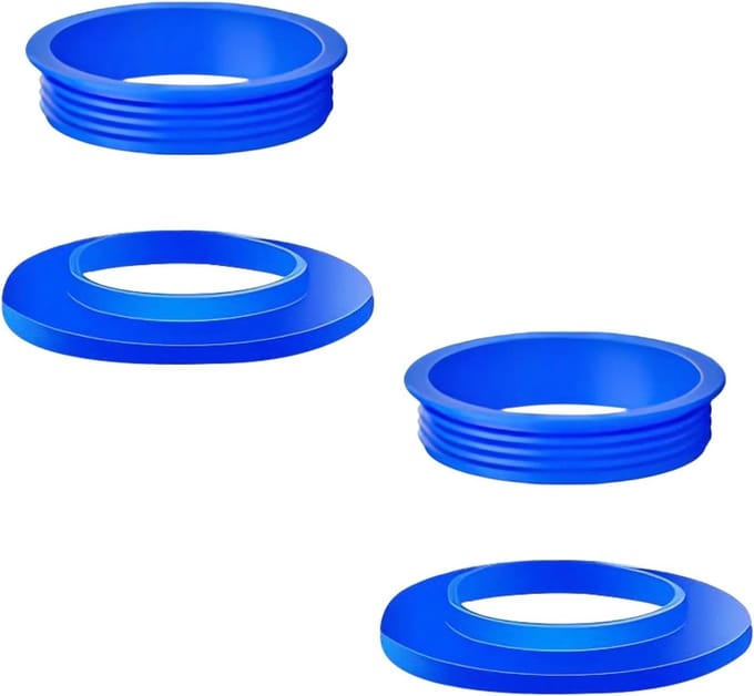 Set van 4 siliconen afdichtringen met een binnendiameter van 32 mm voor optimale afsluiting