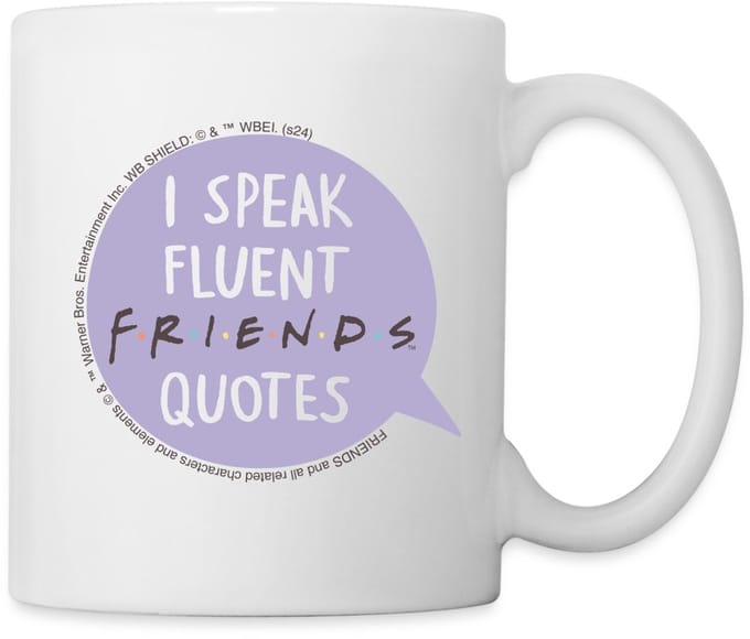 Friends I Speak Fluent Quotes Tekst Bubbel Mok
