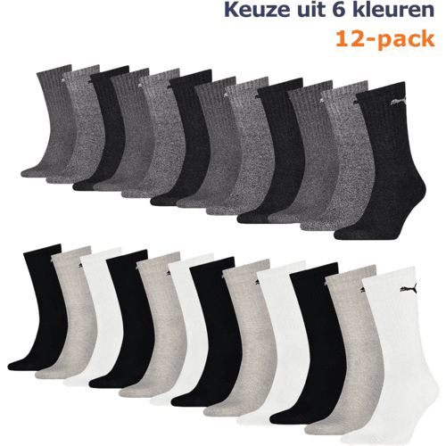 Puma Sport Crew Sokken Senior (12-Pack)